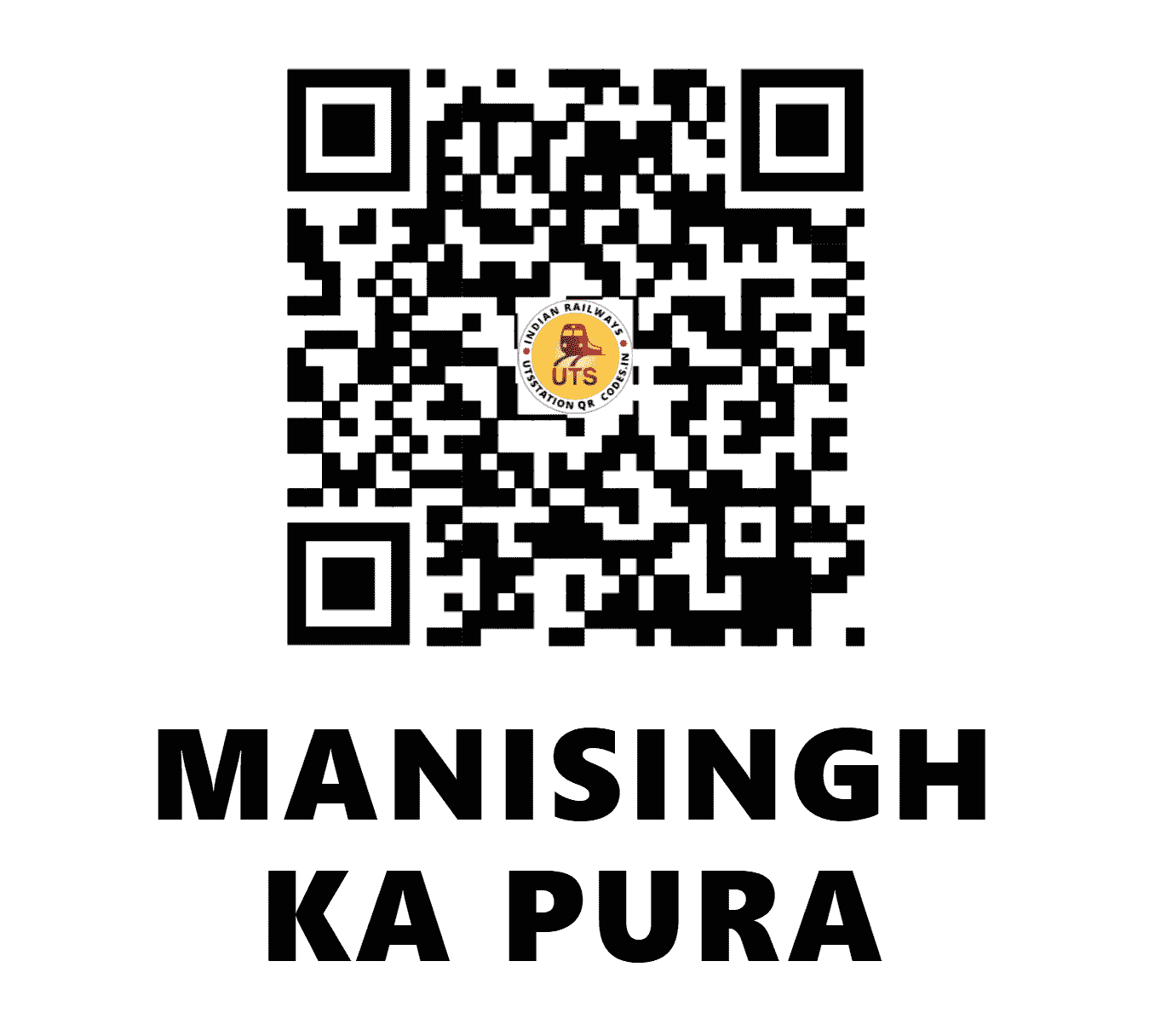UTS QR Code for MANISINGH KA PURA - MGKP (NC - UTTAR PRADESH)